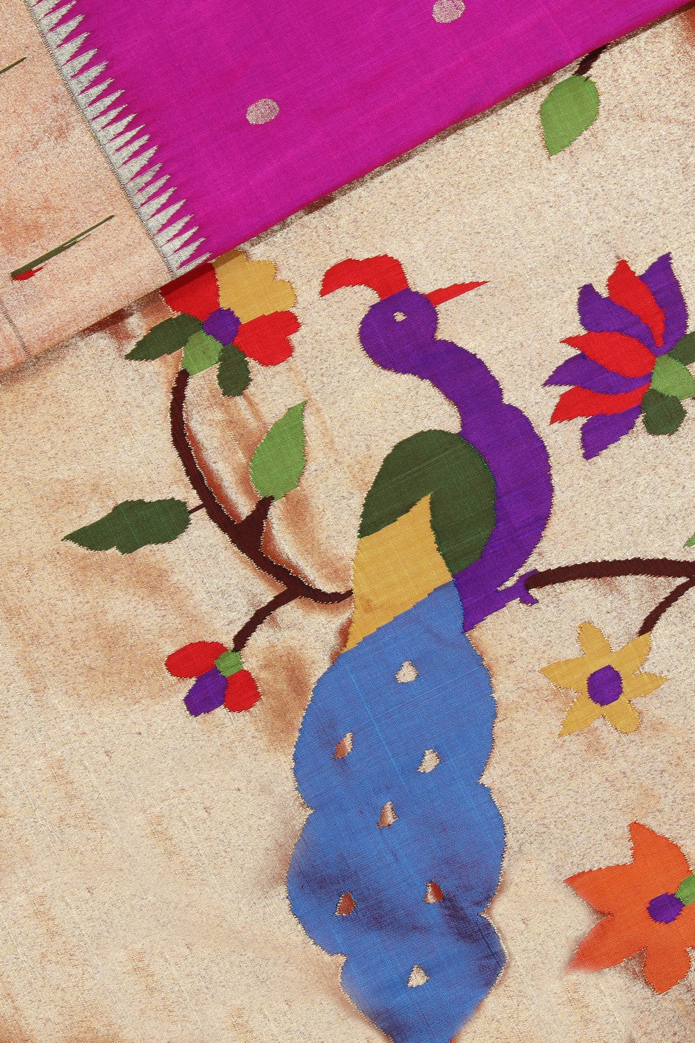 Image of Paithani A Beautiful Orchid-Purple Saree